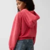 Çocuk Vintagesoft Havlu Kumaşlı Kama Kesim Fermuarlı Kapüşonlu Sweatshirt