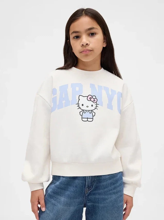 Çocuk Vintagesoft Hello Kitty Logolu Sweatshirt