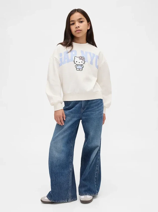 Çocuk Vintagesoft Hello Kitty Logolu Sweatshirt