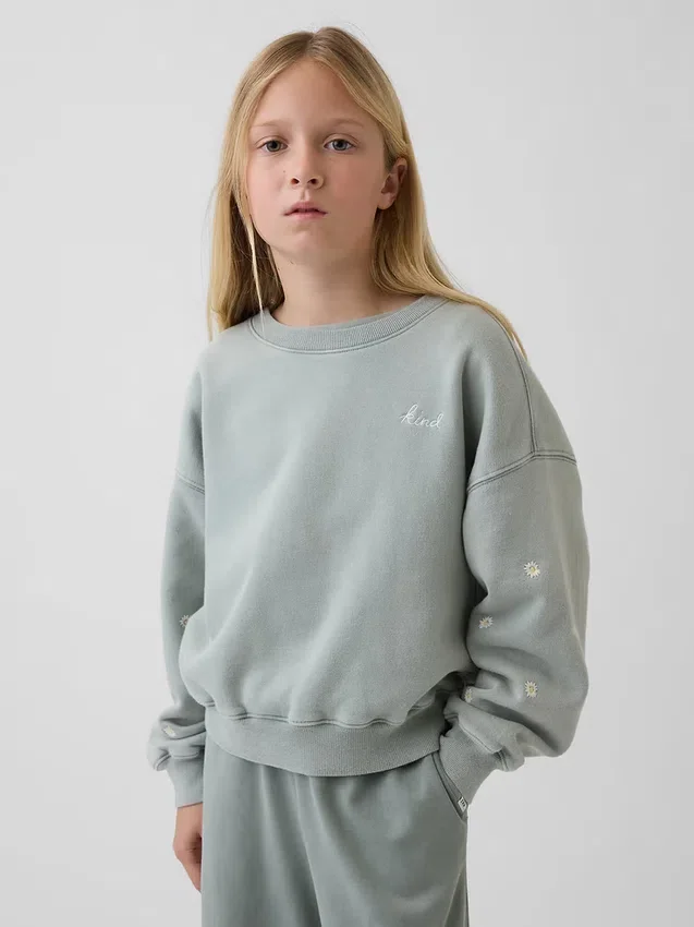 Çocuk Vintagesoft Kama Yaka Sweatshirt