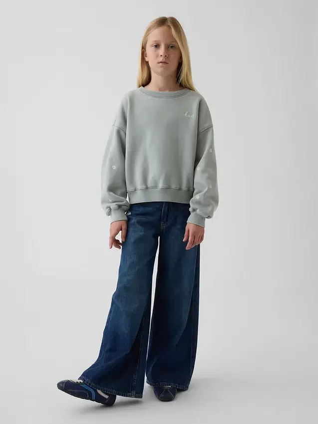 Çocuk Vintagesoft Kama Yaka Sweatshirt