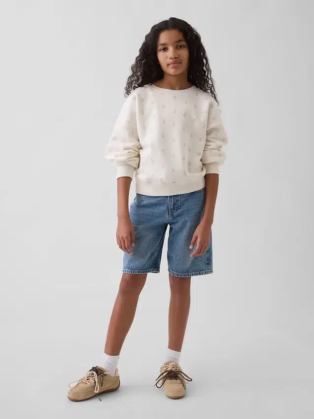 Çocuk Vintagesoft Kama Yaka Sweatshirt