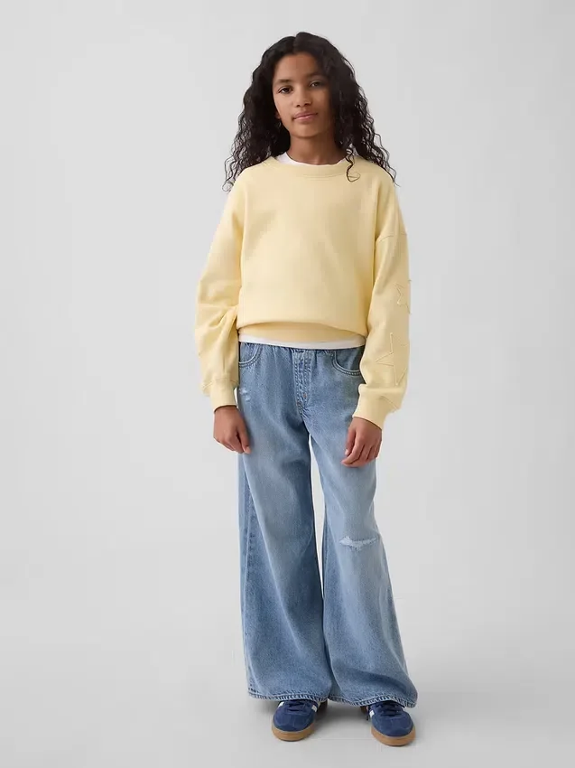 Çocuk Vintagesoft Kama Yaka Sweatshirt
