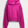 Çocuk Vintagesoft Karışık Malzemeli Kapüşonlu Sweatshirt