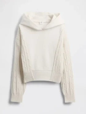 Çocuk Vintagesoft Karışık Malzemeli Kapüşonlu Sweatshirt