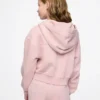 Çocuk Vintagesoft Kısa Fermuarlı Kapüşonlu Sweatshirt