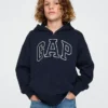 Çocuk Vintagesoft Logolu Fermuarlı Kapüşonlu Sweatshirt