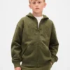 Çocuk Vintagesoft Logolu Fermuarlı Kapüşonlu Sweatshirt