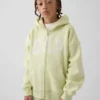 Çocuk Vintagesoft Logolu Fermuarlı Kapüşonlu Sweatshirt