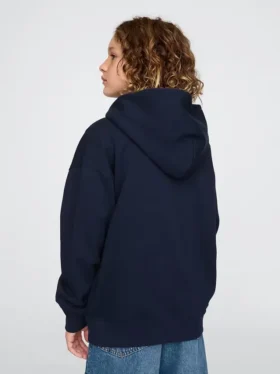 Çocuk Vintagesoft Logolu Fermuarlı Kapüşonlu Sweatshirt