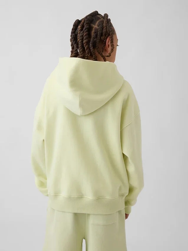 Çocuk Vintagesoft Logolu Fermuarlı Kapüşonlu Sweatshirt