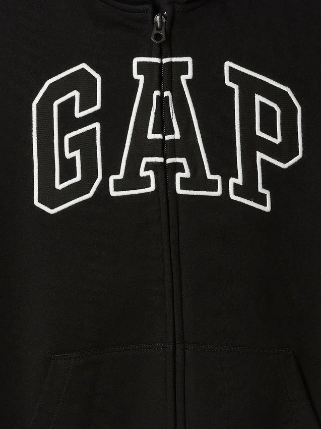 Çocuk Vintagesoft Logolu Fermuarlı Kapüşonlu Sweatshirt