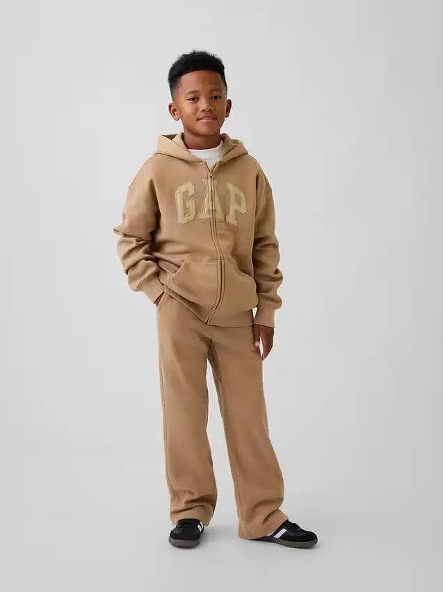 Çocuk Vintagesoft Logolu Fermuarlı Kapüşonlu Sweatshirt