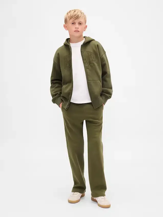 Çocuk Vintagesoft Logolu Fermuarlı Kapüşonlu Sweatshirt