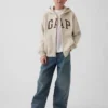 Çocuk Vintagesoft Logolu Fermuarlı Kapüşonlu Sweatshirt