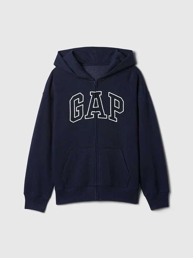 Çocuk Vintagesoft Logolu Fermuarlı Kapüşonlu Sweatshirt