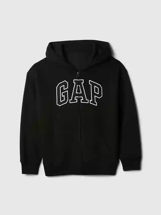 Çocuk Vintagesoft Logolu Fermuarlı Kapüşonlu Sweatshirt