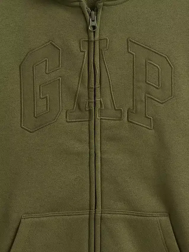 Çocuk Vintagesoft Logolu Fermuarlı Kapüşonlu Sweatshirt