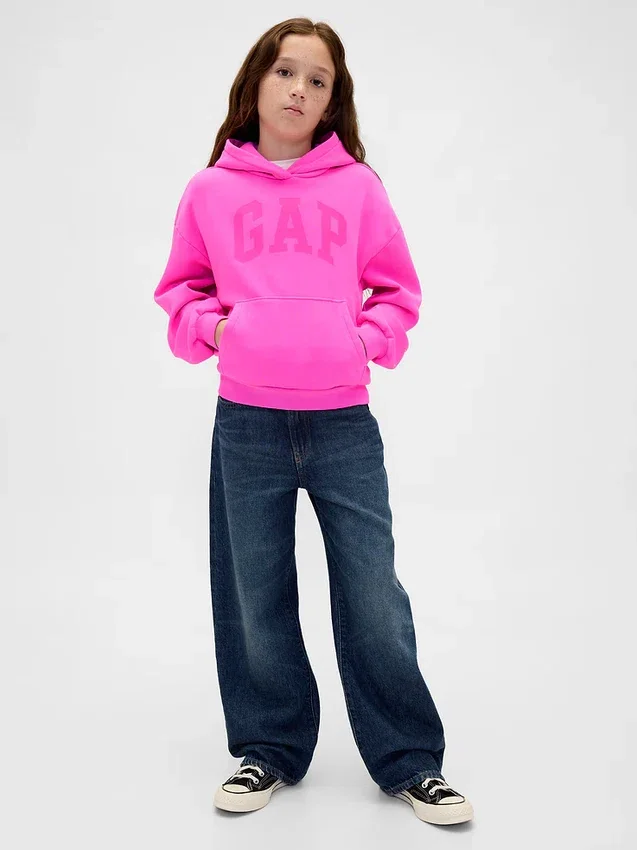 Çocuk Vintagesoft Logolu Kapüşonlu Sweatshirt