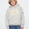 Çocuk Vintagesoft NYC Times Square Kapüşonlu Sweatshirt
