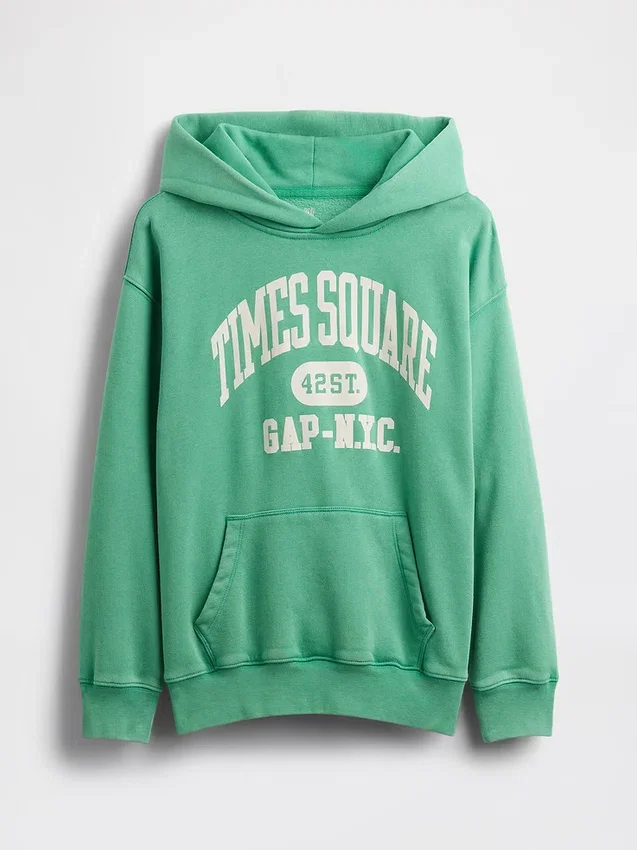 Çocuk Vintagesoft NYC Times Square Kapüşonlu Sweatshirt