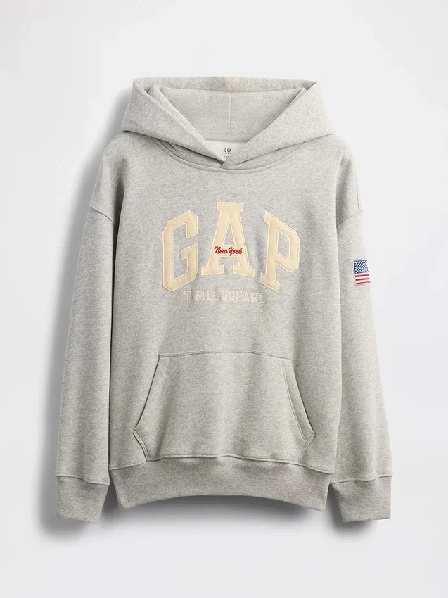 Çocuk Vintagesoft NYC Times Square Kapüşonlu Sweatshirt