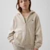 Çocuk Vintagesoft Oversized Fermuarlı Kapüşonlu Sweatshirt
