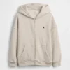 Çocuk Vintagesoft Oversized Fermuarlı Kapüşonlu Sweatshirt