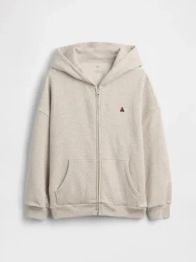 Çocuk Vintagesoft Oversized Fermuarlı Kapüşonlu Sweatshirt