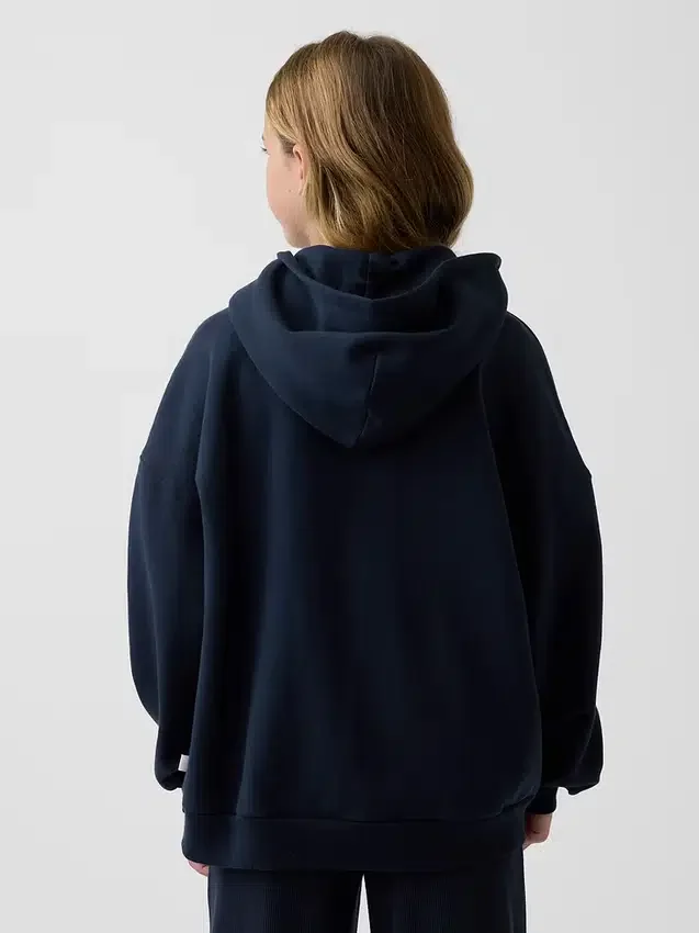 Çocuk Vintagesoft Oversized Fermuarlı Kapüşonlu Sweatshirt