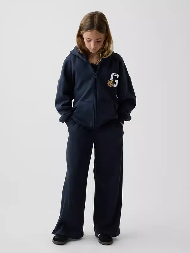 Çocuk Vintagesoft Oversized Fermuarlı Kapüşonlu Sweatshirt