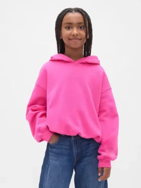 Çocuk Vintagesoft Oversized Kabarık Kapüşonlu Sweatshirt