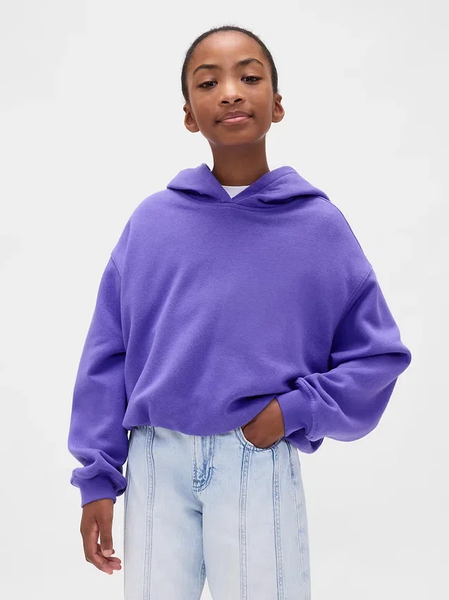 Çocuk Vintagesoft Oversized Kabarık Kapüşonlu Sweatshirt