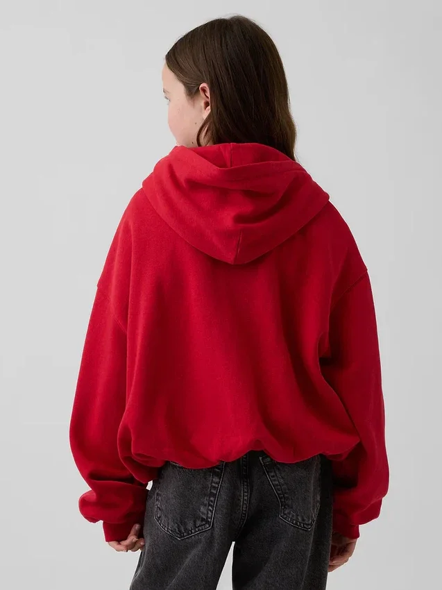 Çocuk Vintagesoft Oversized Kabarık Kapüşonlu Sweatshirt