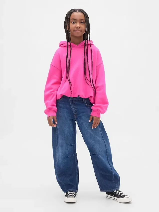Çocuk Vintagesoft Oversized Kabarık Kapüşonlu Sweatshirt