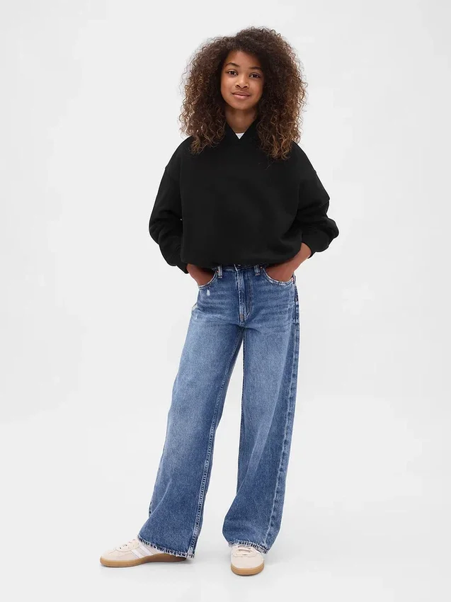 Çocuk Vintagesoft Oversized Kabarık Kapüşonlu Sweatshirt