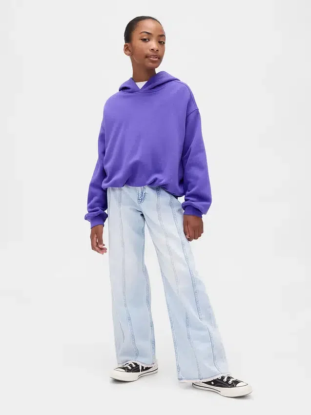 Çocuk Vintagesoft Oversized Kabarık Kapüşonlu Sweatshirt