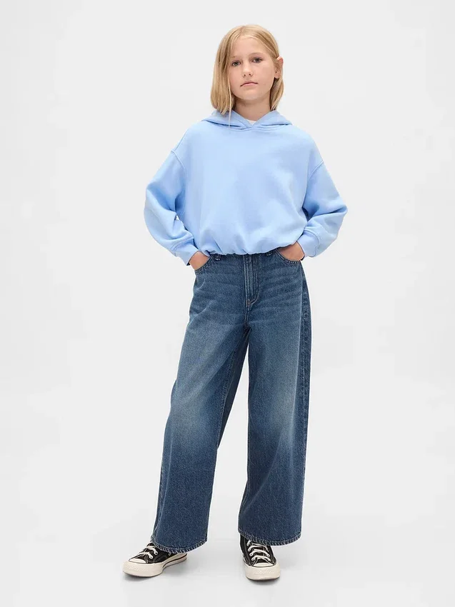 Çocuk Vintagesoft Oversized Kabarık Kapüşonlu Sweatshirt