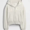 Çocuk Vintagesoft Oversized Logo Fermuarlı Kapüşonlu Sweatshirt