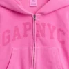 Çocuk Vintagesoft Oversized Logo Fermuarlı Kapüşonlu Sweatshirt