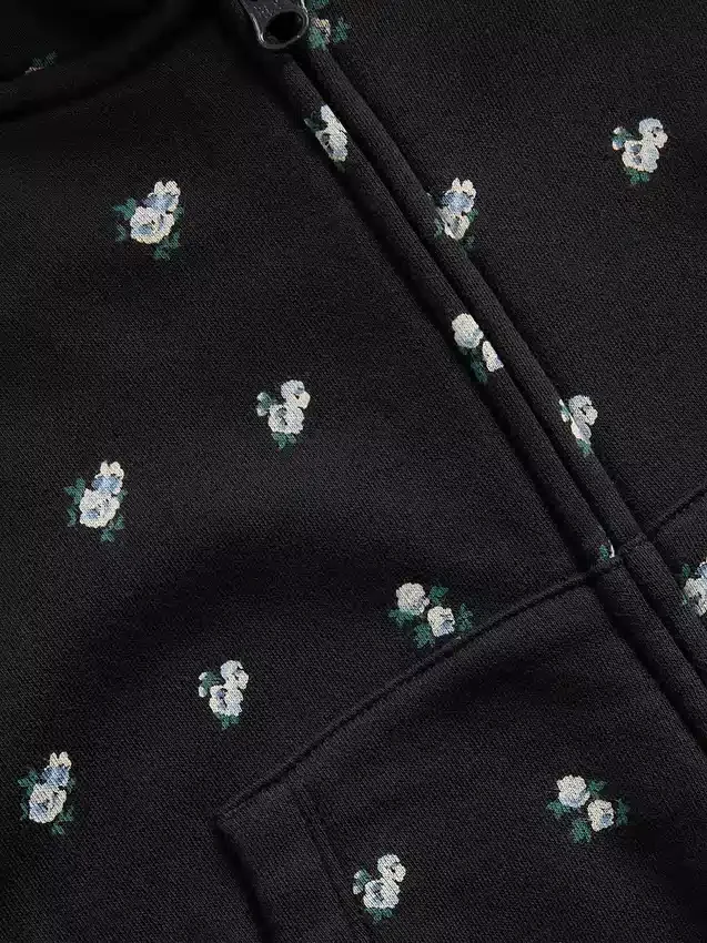 Çocuk Vintagesoft Oversized Logo Fermuarlı Kapüşonlu Sweatshirt