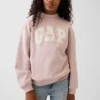 Çocuk Vintagesoft Oversized Mockneck Logo Sweatshirt