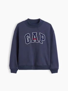 Çocuk Vintagesoft Oversized Mockneck Logo Sweatshirt