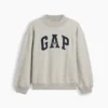 Çocuk Vintagesoft Oversized Mockneck Logo Sweatshirt