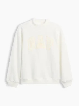 Çocuk Vintagesoft Oversized Mockneck Logo Sweatshirt