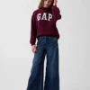 Çocuk Vintagesoft Oversized Mockneck Logo Sweatshirt