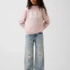 Çocuk Vintagesoft Oversized Mockneck Logo Sweatshirt