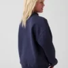 Çocuk Vintagesoft Oversized Mockneck Logo Sweatshirt