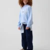Çocuk Vintagesoft Oversized Mockneck Logo Sweatshirt