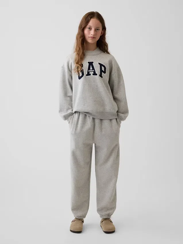 Çocuk Vintagesoft Oversized Mockneck Logo Sweatshirt